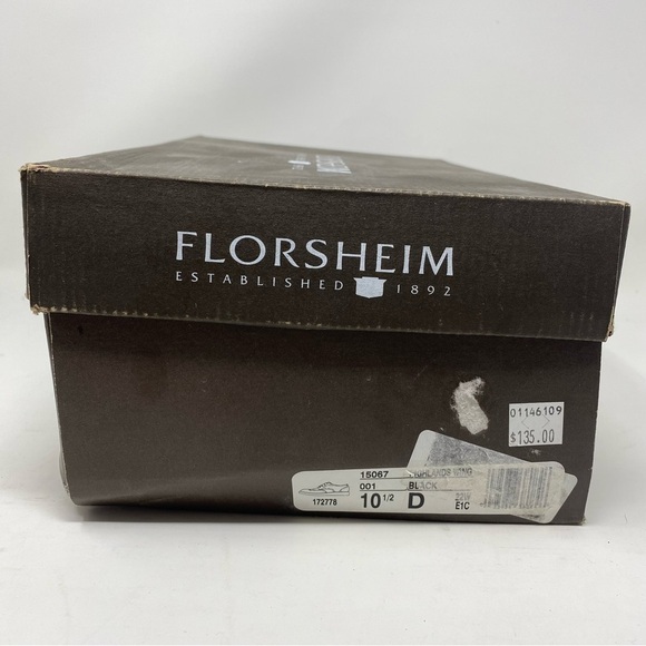 Florsheim Highlands Wingtip Oxford Black Leather - Picture 7 of 7